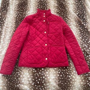 Red quilted Ralph Lauren jacket
